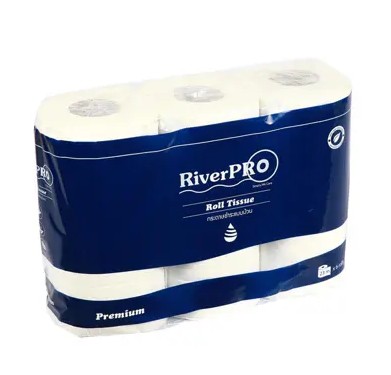 RiverPRO กระดาษชำระ BRT Premium ม้วนเล็ก 23เมตร แพ็ค 6 ม้วน