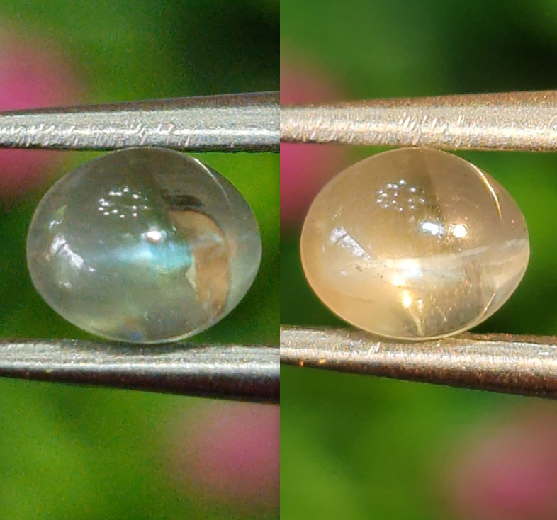 พลอย ตาแมว อเล็กซานไดร์ Cat eye Alexandrite 0.65 กะรัต (Cts.) พร้อมใบเซอร์ พลอยแท้ อัญมณีมงคลประจําวันเกิด เครื่องประดับพลอย