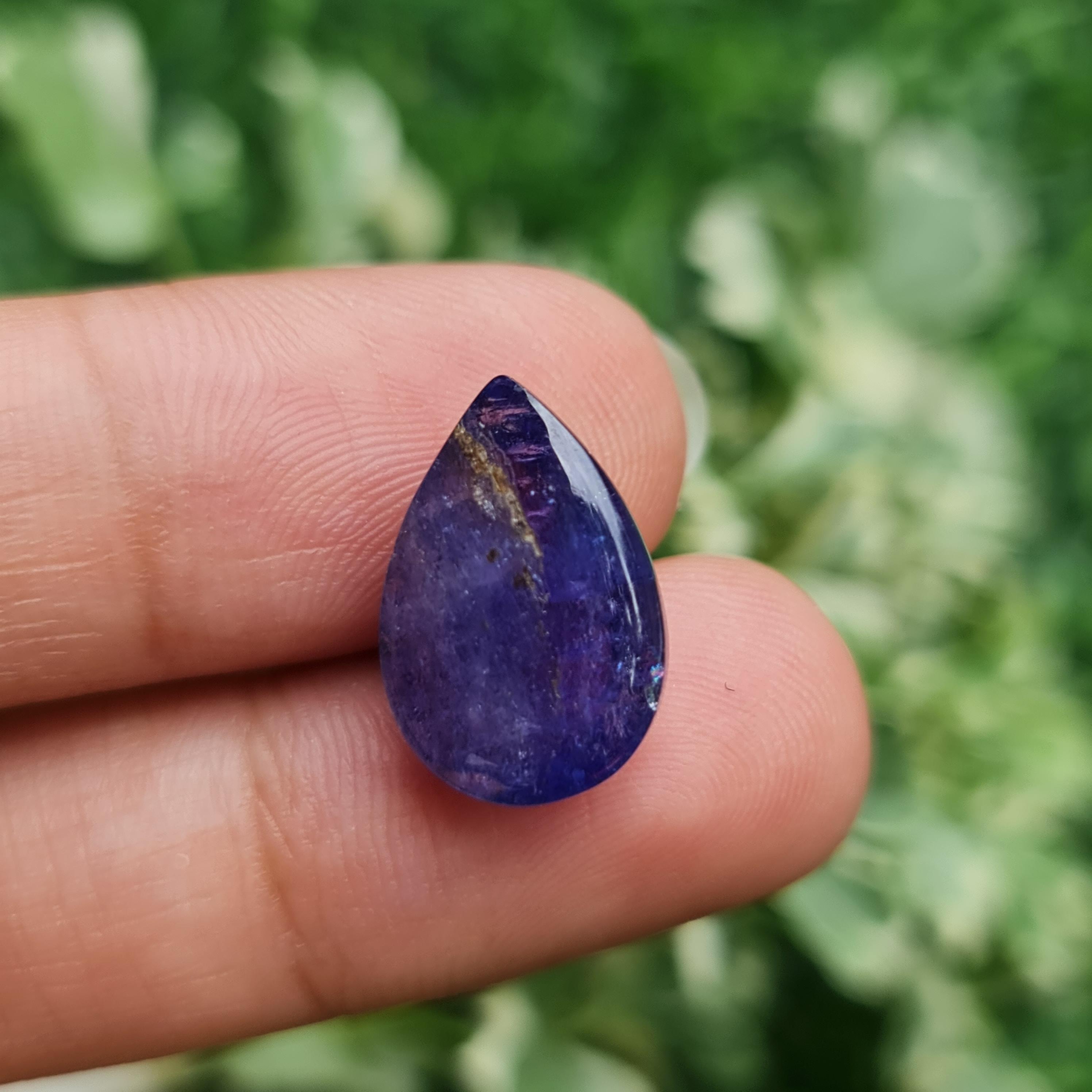 พลอย แทนซาไนท์ Tanzanite 11.04 กะรัต (Cts.) พลอยแท้ อัญมณีมงคลประจําวันเกิด เครื่องประดับพลอย