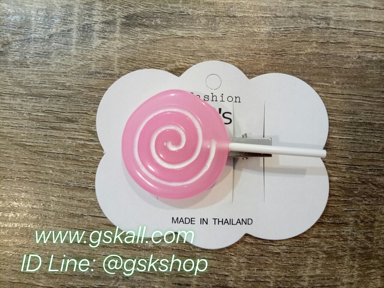 กิ๊บแฟชั่นเกาหลี ลายอมยิ้ม