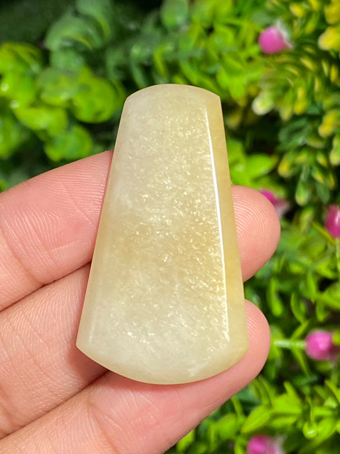 หยกพม่าเจียรนัย (Burmese jade ) 44.49 กะรัต หยกพม่า (jadeite)