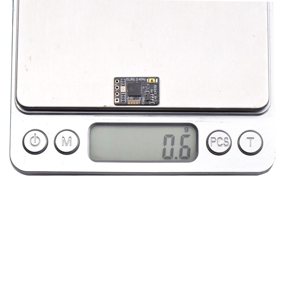 รีซีฟ ExpressLRS RX24T 2.4G มีชิป PA LNA เพิ่มสัญญาณแรงขึ้น Wifiในตัว ระบบ ELRS Radio Nano Long Range พร้อม T-type Antenna 11X18mm สำหรับโดรนซิ่ง FPV