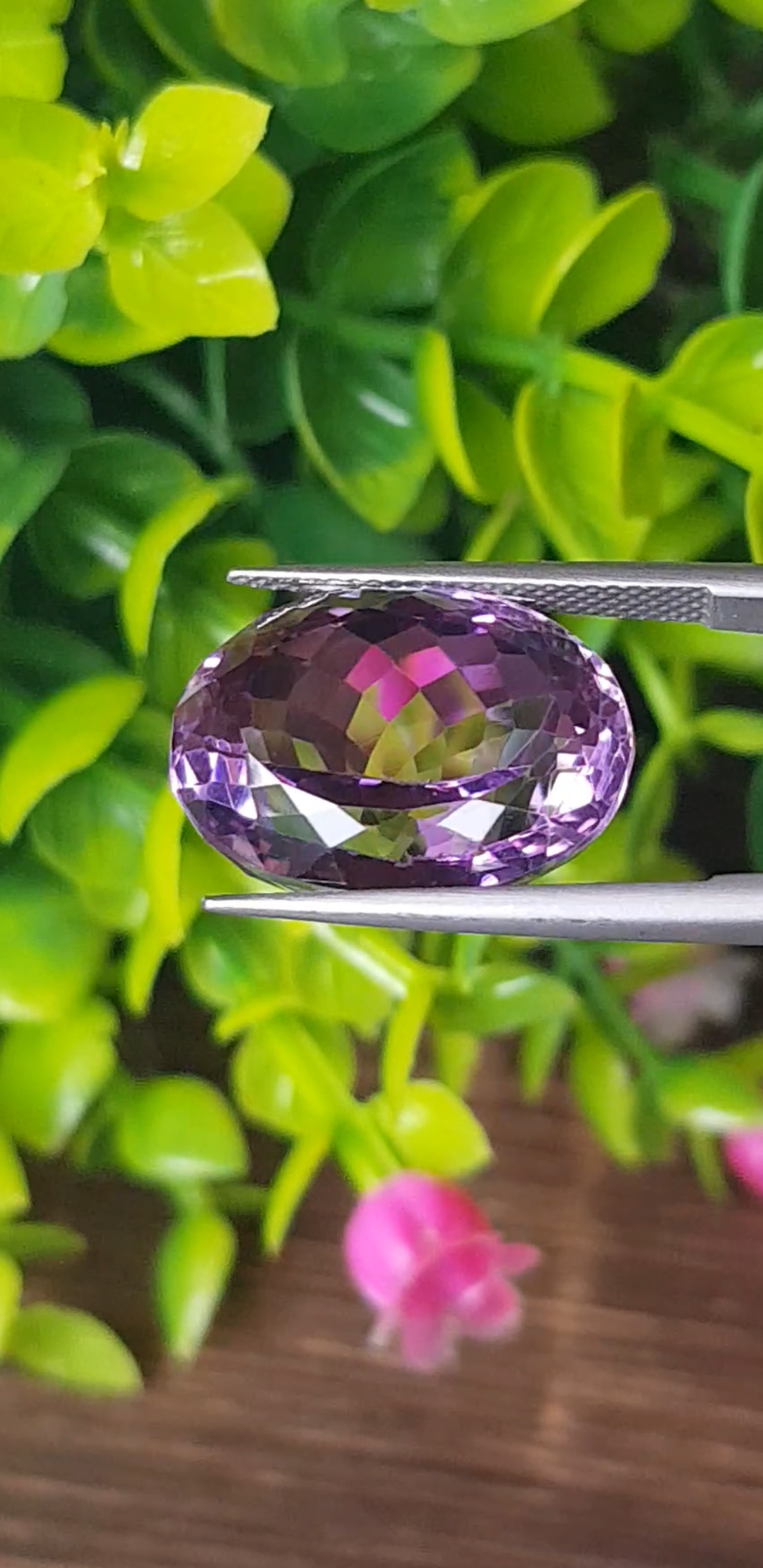 พลอย อเมทิส Amethyst 17.25 กะรัต (Cts.) พลอยแท้ อัญมณีมงคลประจําวันเกิด เครื่องประดับพลอย