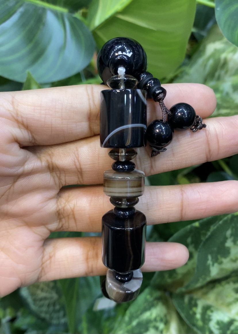 กำไลพลอยแท้ อาเกต Agate Bracelet (Free Size)