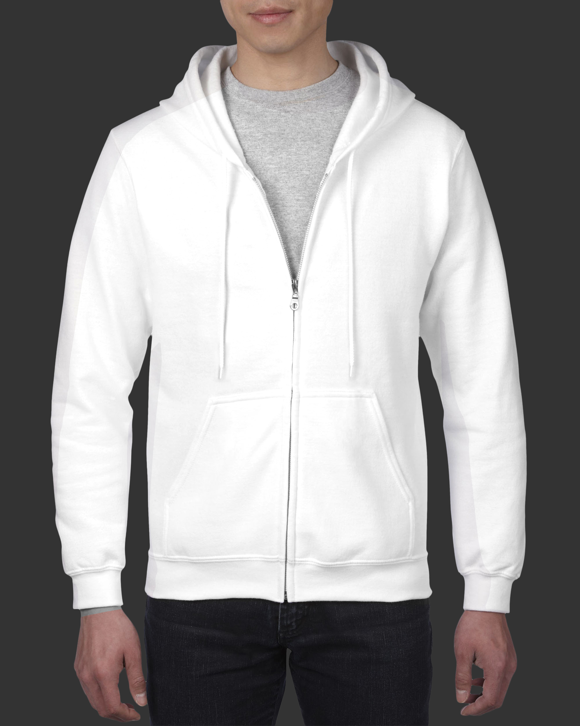 เสื้อยืด GILDAN 88600 เสื้อฟลีชฮู้ดแบบมีซิป