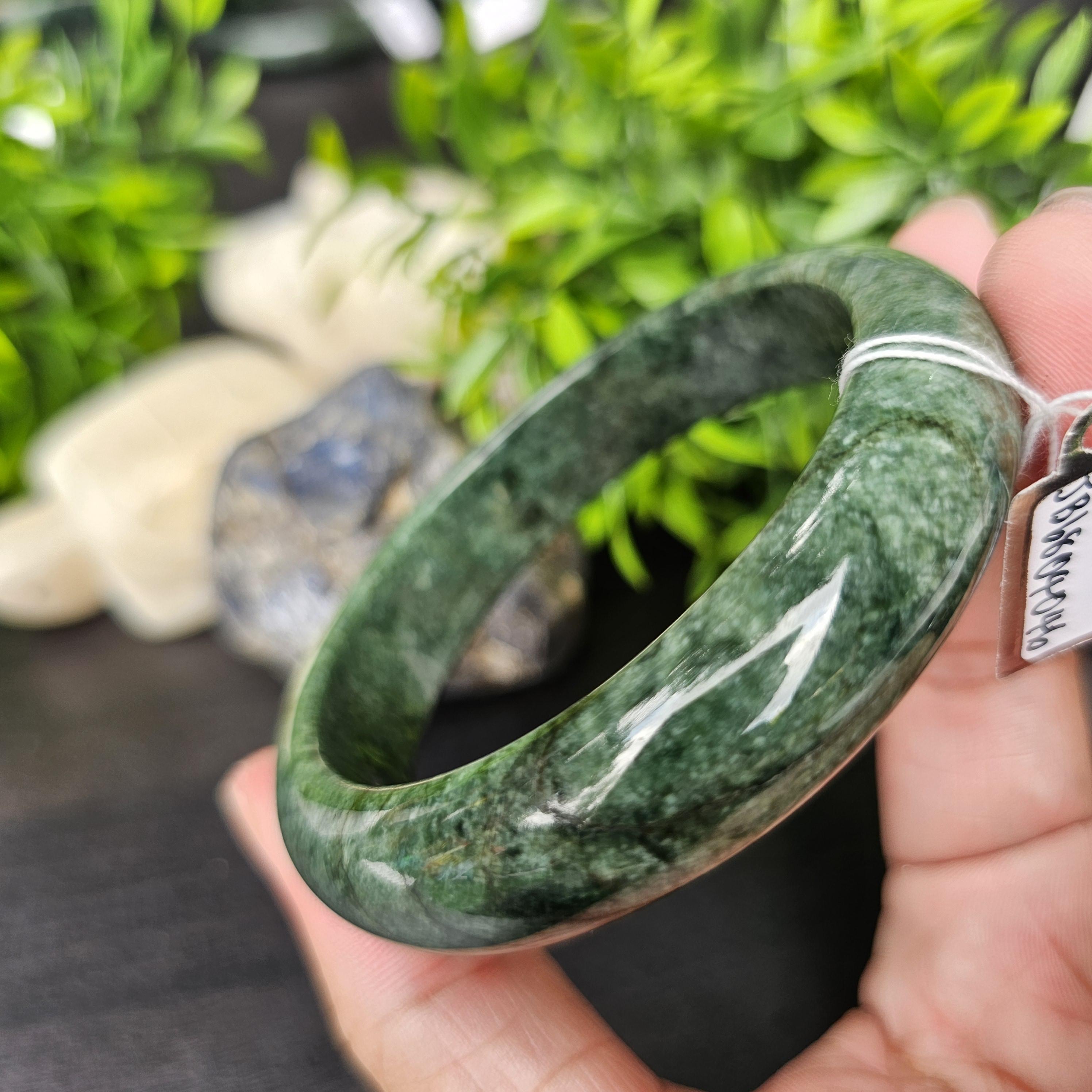 JB6804046 หยก พม่า แท้ Jade กำไลหยก 62.0 มม. (Jadeite bracelet) พม่า (Myanmar)