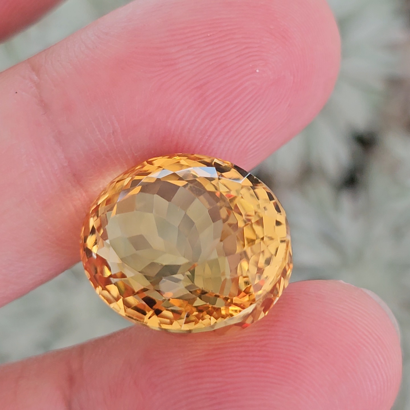 พลอย ซิทริน Citrine 25.92 กะรัต (Cts.) พลอยแท้ อัญมณีมงคลประจําวันเกิด เครื่องประดับพลอย