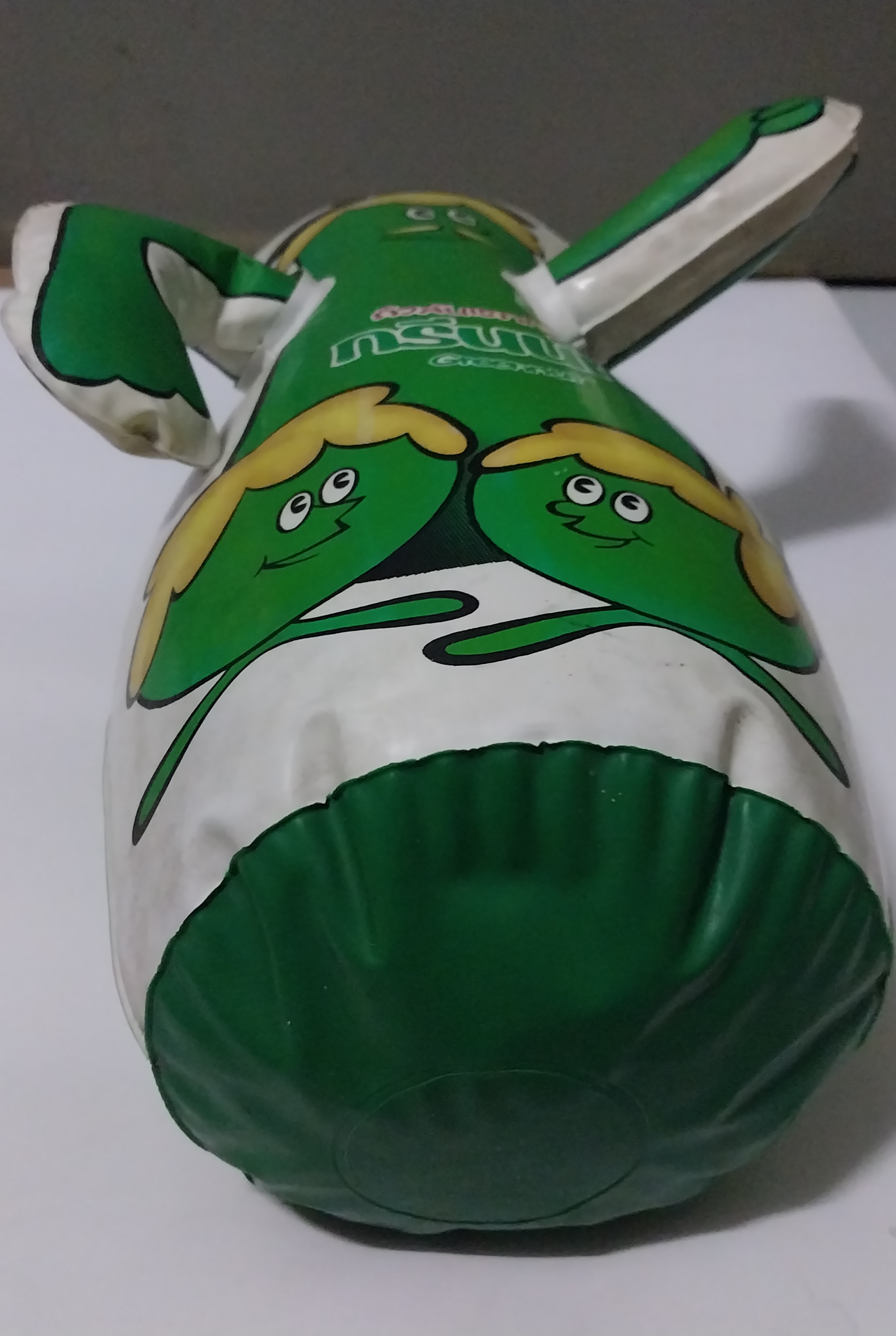 มีหลายภาพ ตุ๊กตาเป่าลม ลาย ถั่วลันเตากรีนนัท ขนาดใหญ่กว่าฟุต