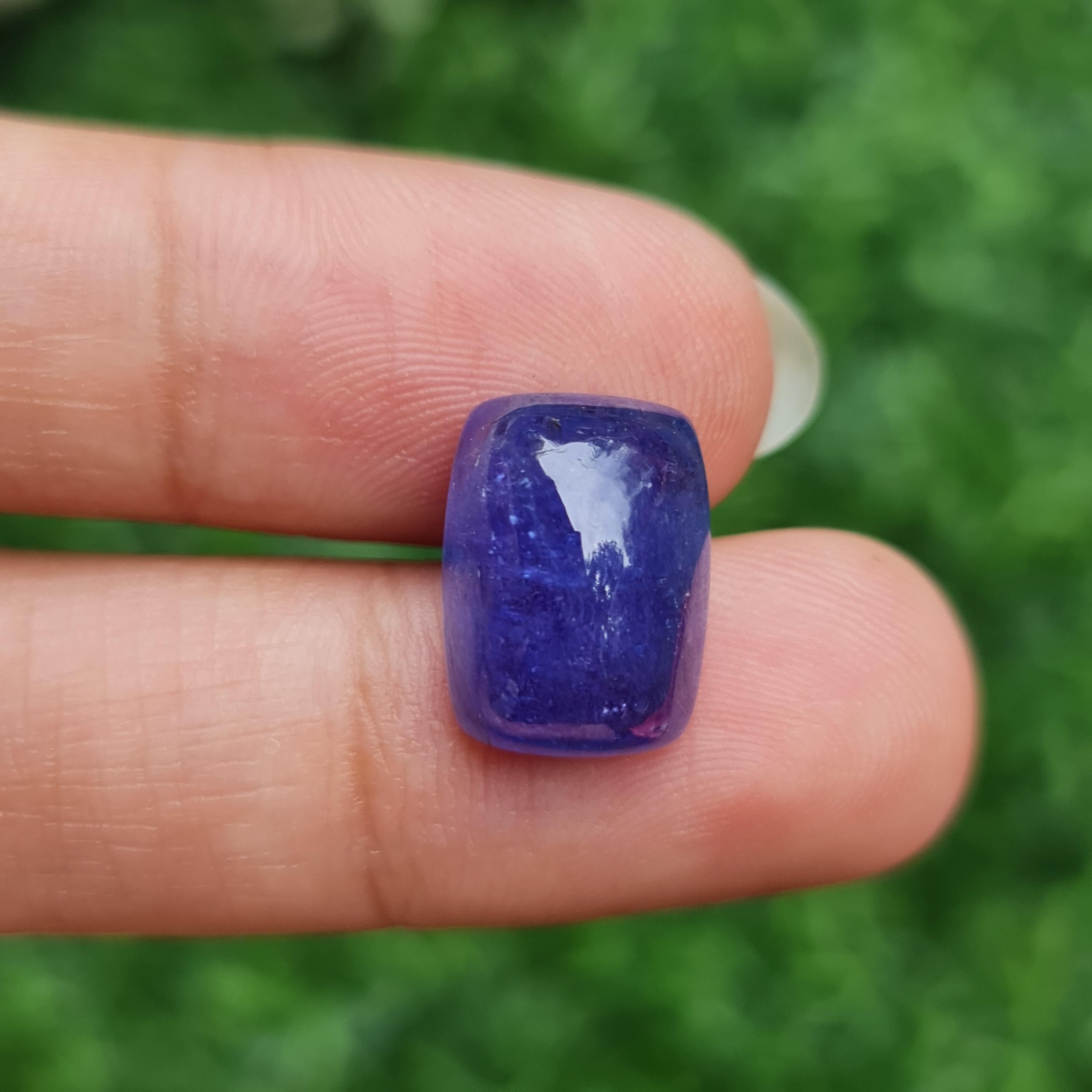 พลอย แทนซาไนท์ Tanzanite 11.69 กะรัต (Cts.) พลอยแท้ อัญมณีมงคลประจําวันเกิด เครื่องประดับพลอย