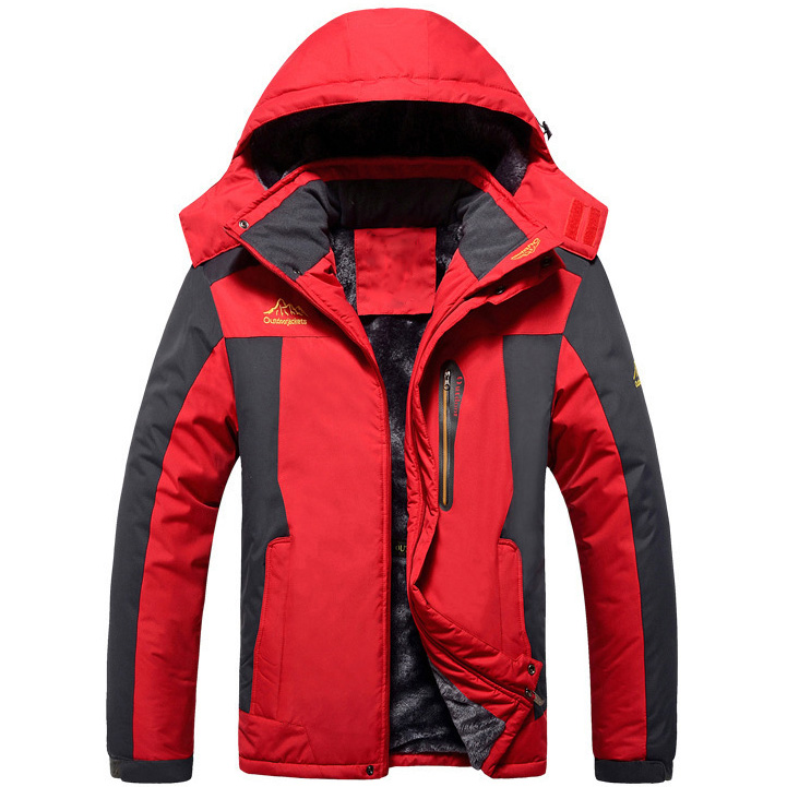 Outdoor เสื้อกันหนาวติดลบ กันหิมะ ซับขน ฮู้ดถอดได้ (10144MM)