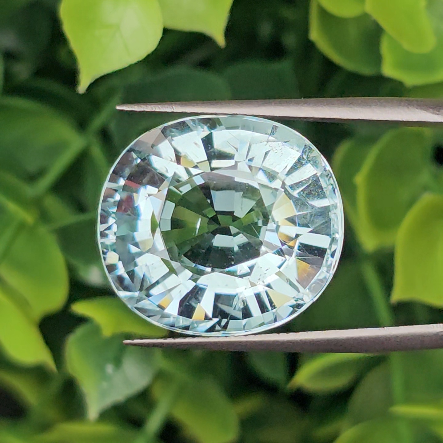 พลอย อความารีน Aquamarine 18.39 กะรัต (Cts.) พลอยแท้ อัญมณีมงคลประจําวันเกิด เครื่องประดับพลอย