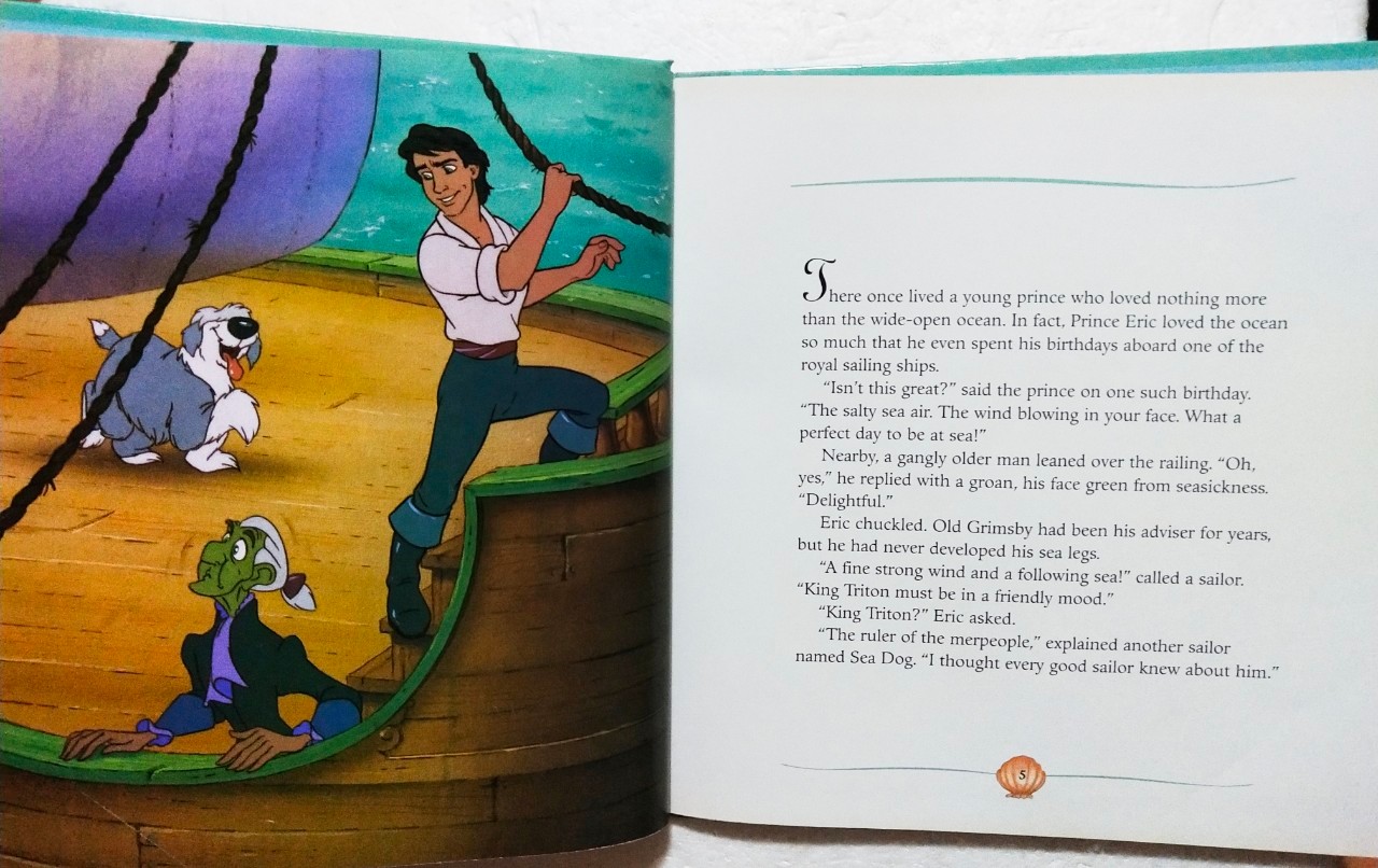 หนังสือนิทานภาพสวย**ปกหลังมีตำหนิตรงสันบนและมีรอยตามภาพ, เจ้าหญิงเงือกน้อย แอเรี่ยล The Little Mermaid