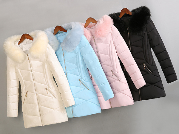 เสื้อโค้ทกันหนาวติดลบลุยหิมะได้ มีฮู้ดเฟอร์ใหญ่ถอดได้ (12230X)