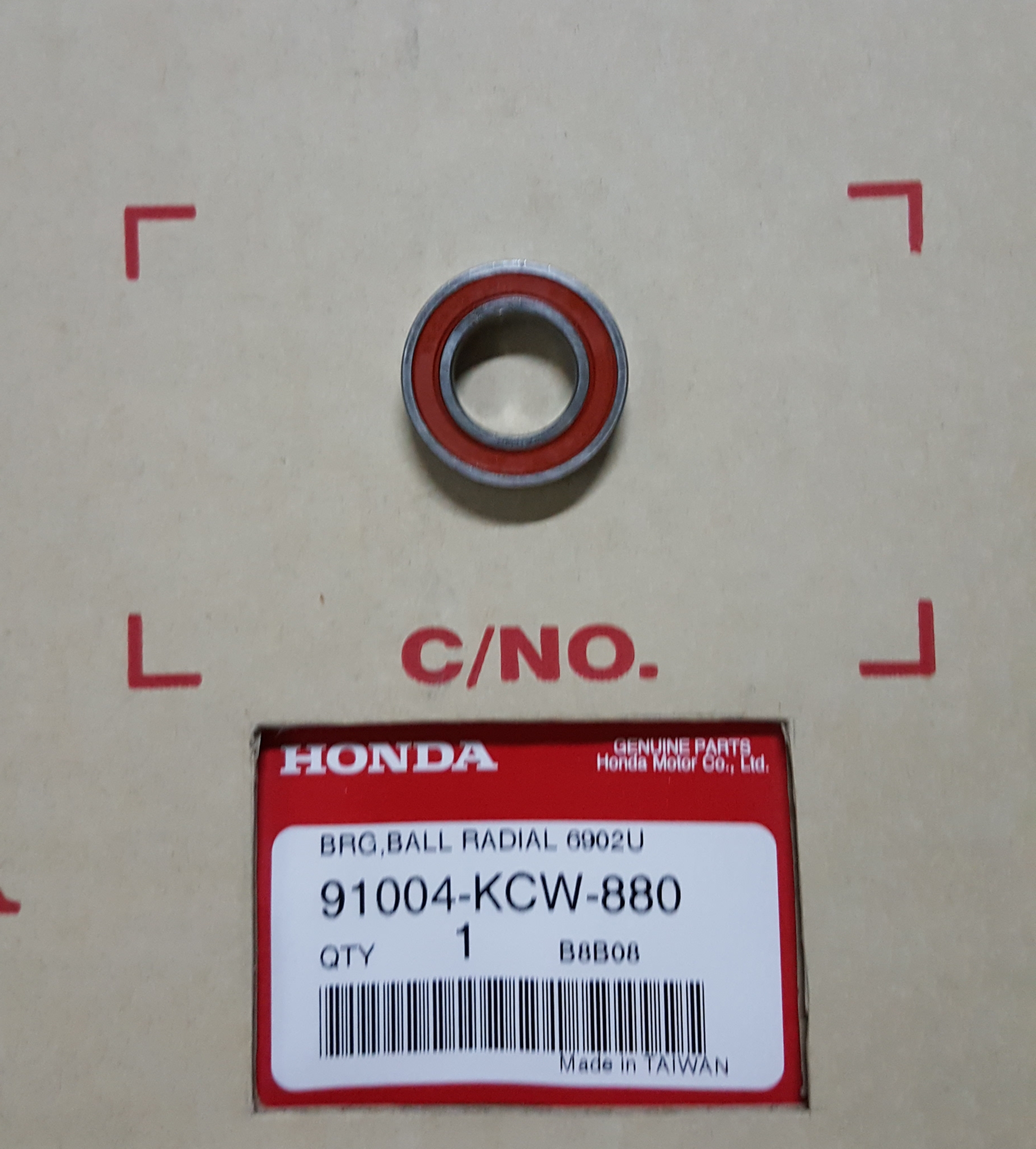 ลูกปืนพูลเลย์หลังขวา#6902U คลิก110BS,BK/สกุ๊บปี้ไอ/ซูมเมอร์X/K16