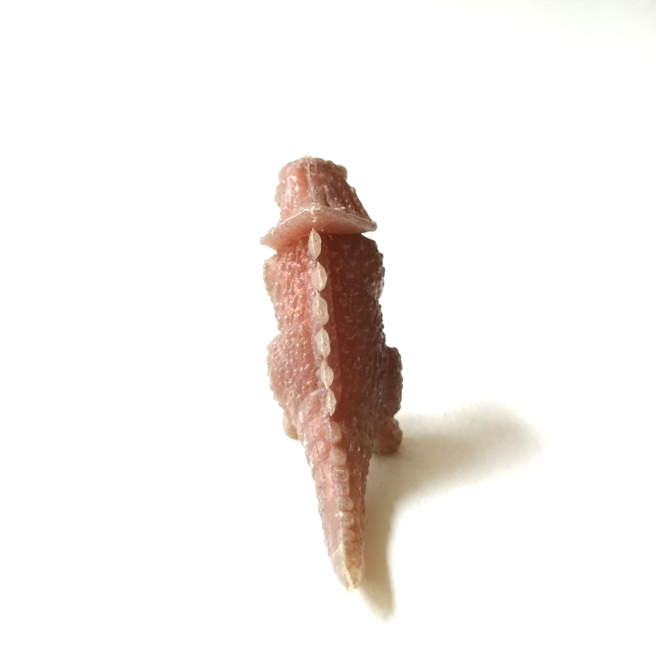 ตุ๊กตุ่นแอ๊นท์ถุงถั่ว สัตว์ประหลาด ขนาด 2.5 นิ้ว สีชมพูเข้ม เหมือนไดโนเสาร์ มีครีบที่หลังเป็นแถว งานเก่าหายาก สภาพดี