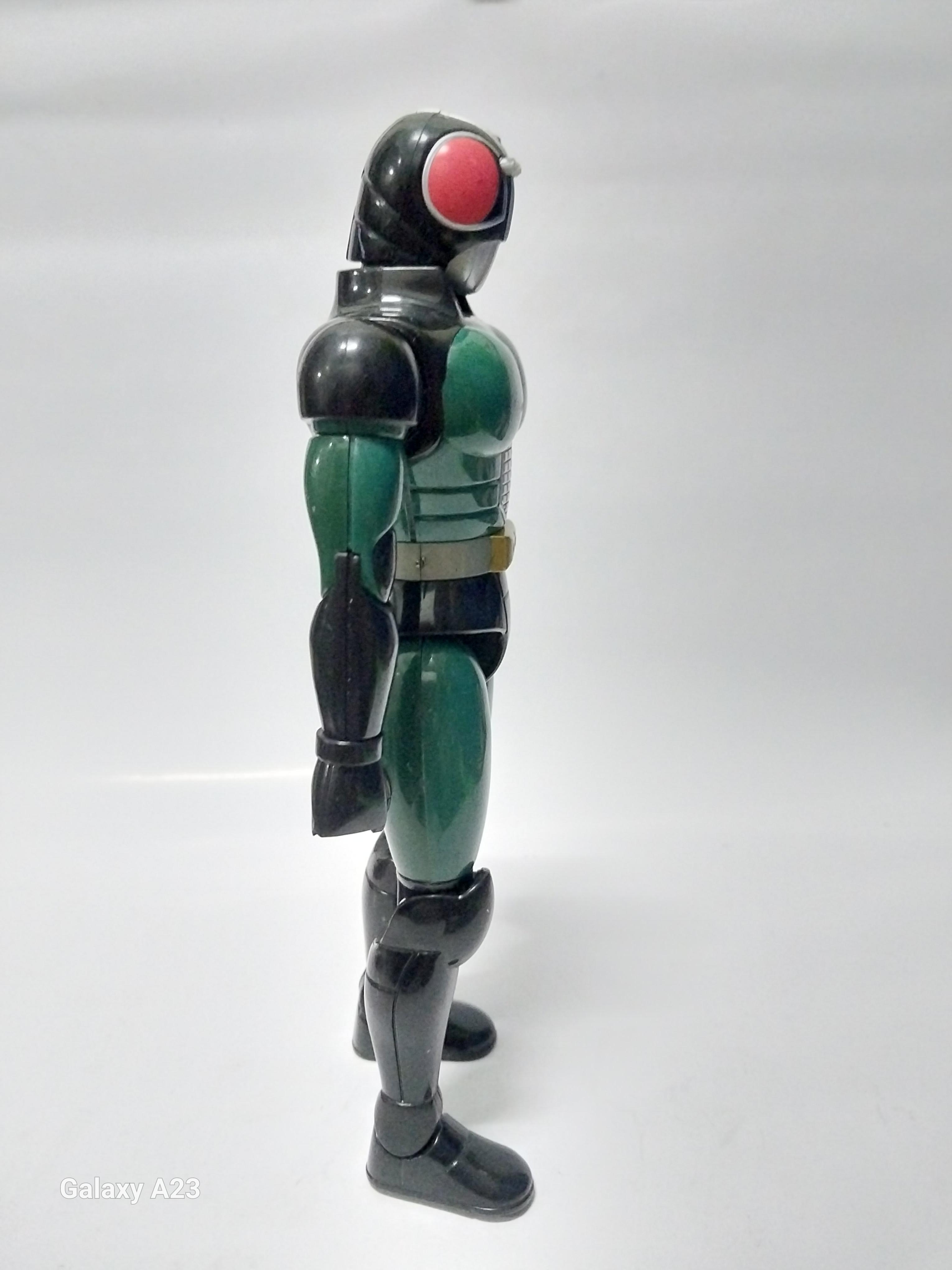 มีหลายภาพ ,**ไม่มีเขา มือชำรุด สีมีรอยบ้าง ตามภาพ มาส์คไรเดอร์แบล๊ค RX Posable Action Figure ขนาด 8 นิ้ว ข้อต่อทั้งตัว ไม่หลวม