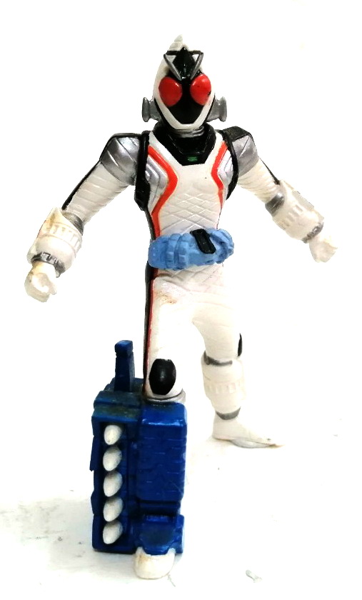 ฟิกเกอร์ ไรเดอร์โฟเซ่ โพสแอคชั่น ตัวสูงราว 10 ซม. ทำสีสำเร็จ ท่ายิงจรวด ร้อคเก็ตช้อต เก่าเก็บขายตามสภาพ