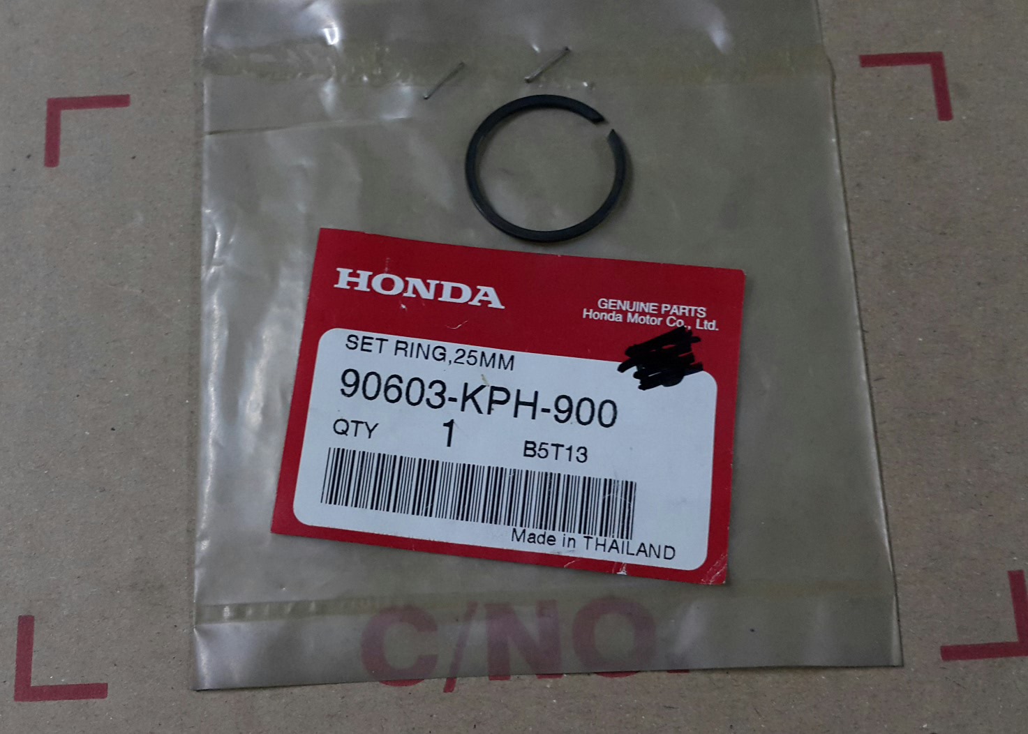 แหวนล็อค25มม. ดรีม125/เวฟ125(ปี2001-24)/เวฟ110ไอ(ปี2021-24)