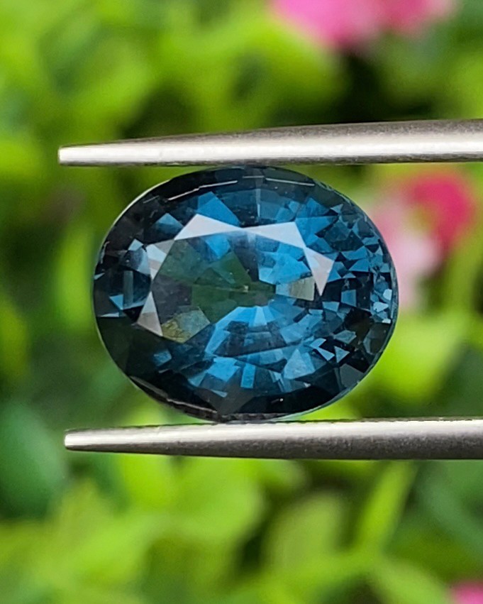 พลอย บลู โทแพซ (Blue Topaz) 5.68 กะรัต (Cts.) พลอยแท้ อัญมณีมงคลประจําวันเกิด เครื่องประดับพลอย