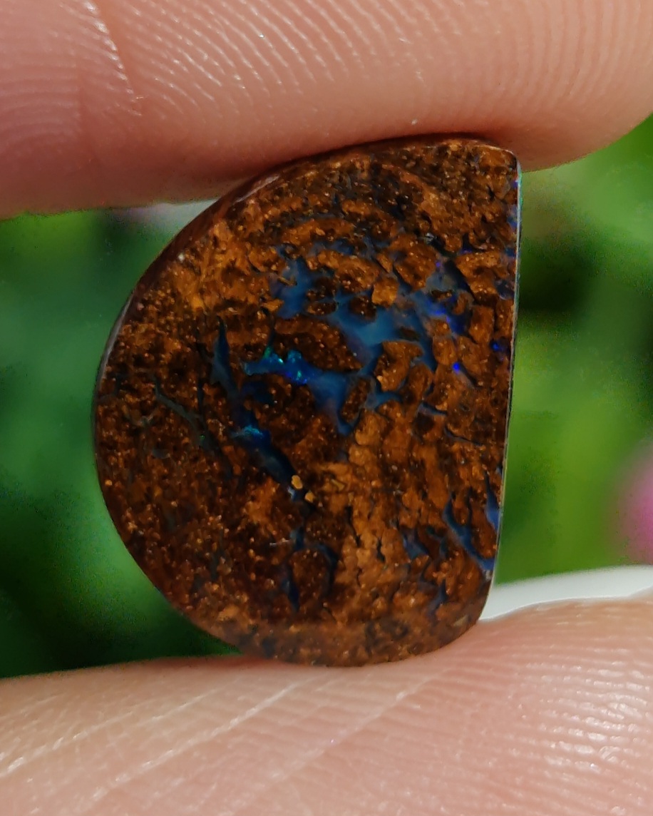 พลอย โบลเดอร์ โอปอล ออสเตรเลีย Australian Boulder Opal 5.22 กะรัต (Cts.) พลอยแท้ อัญมณีมงคลประจําวันเกิด เครื่องประดับพลอย