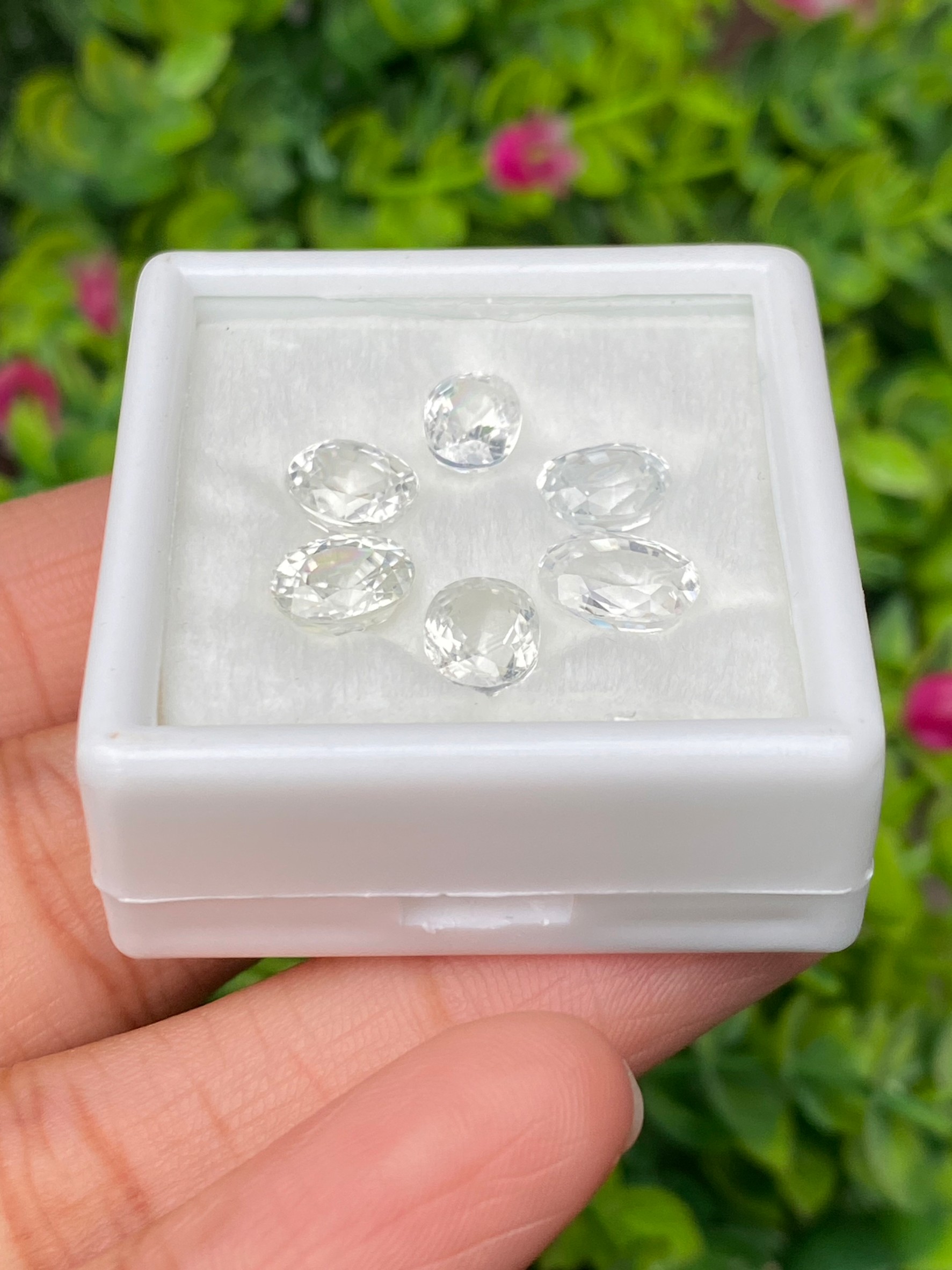 พลอย เพทาย Natural Zircon 13.20 กะรัต (Cts.) 6 เม็ด (6 Pcs.) พลอยแท้อัญมณีมงคล ประจําวันเกิด เครื่องประดับพลอย