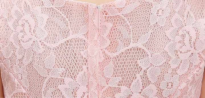 Pre-order ชุดราตรีเด็ก ชุดออกงาน ชุดกระโปรงสไตล์เจ้าหญิง แขนกุด คอวี ผ้าลูกไม้ทั้งตัว แต่งโบว์ด้านหน้า มีซิปหลัง