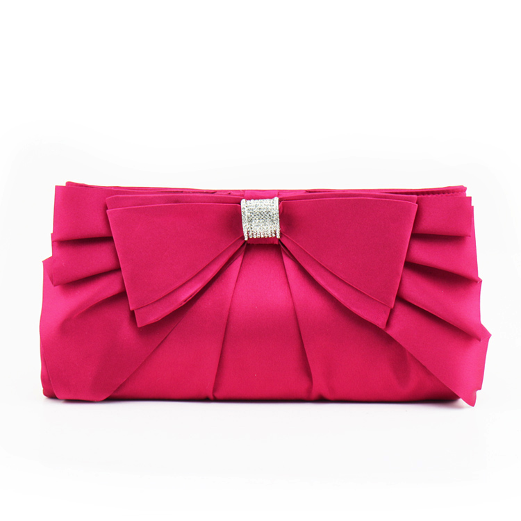 พร้อมส่ง Evening Clutch กระเป๋าออกงาน VictoriaDelef ผ้าซาติน จับเดรป