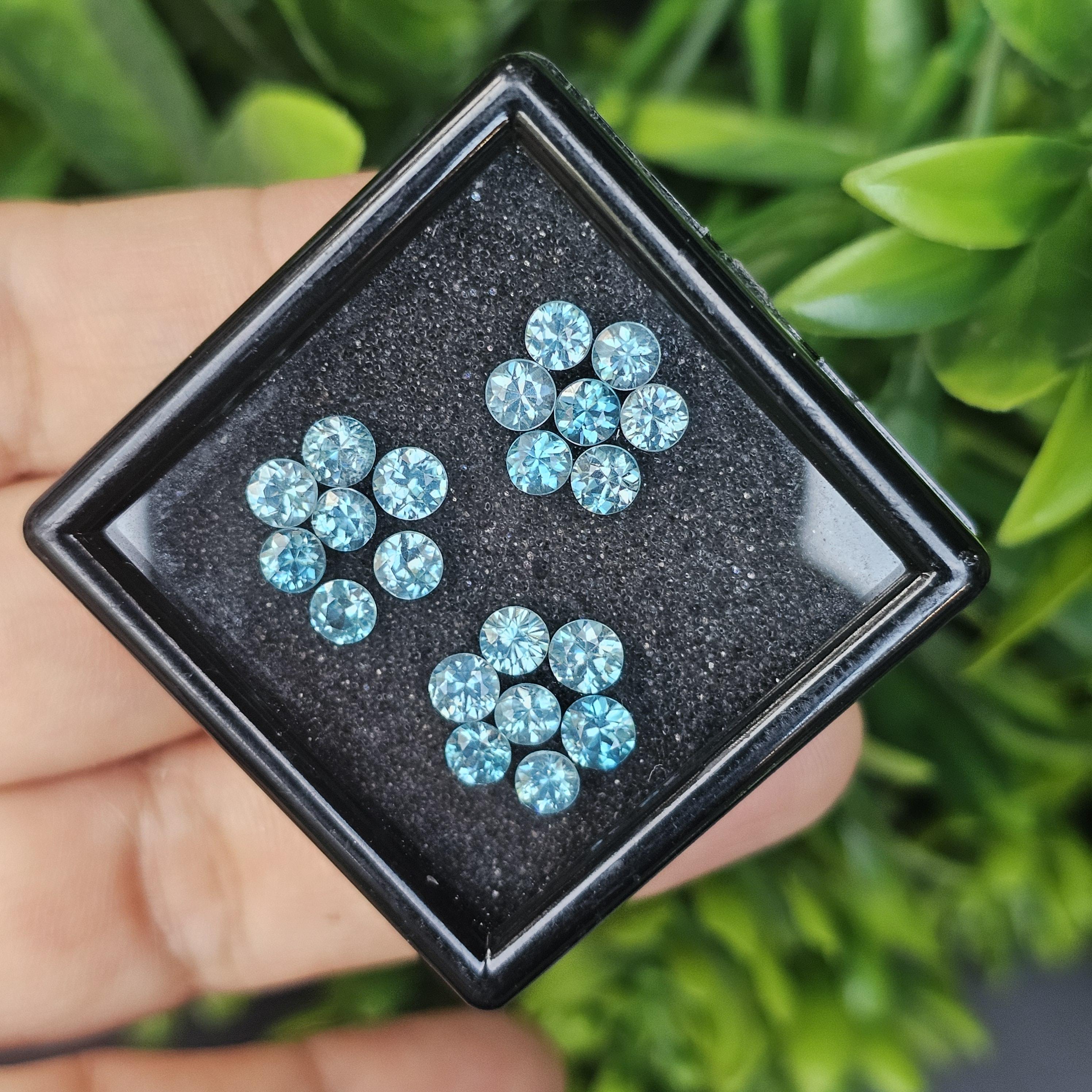 พลอย เพทาย Natural Zircon 7.18 กะรัต (Cts.) 9 เม็ด (18Pcs.) พลอยแท้อัญมณีมงคล ประจําวันเกิด เครื่องประดับพลอย