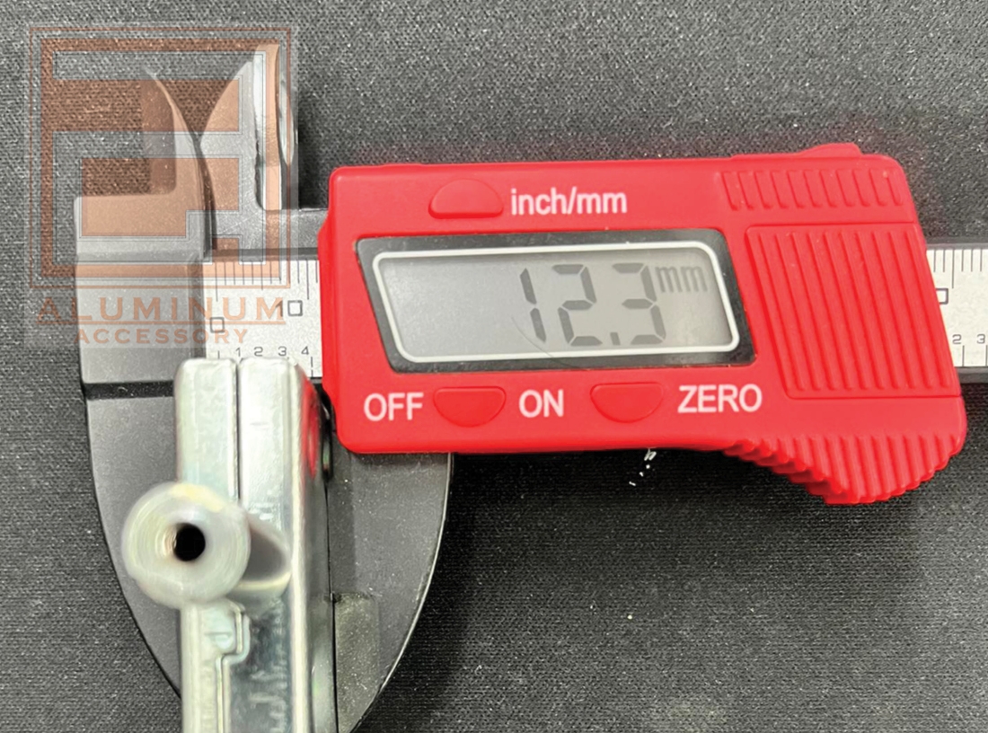 มือหมุนบานเกล็ด ไรเฟิล(กล่องแดง) เงิน