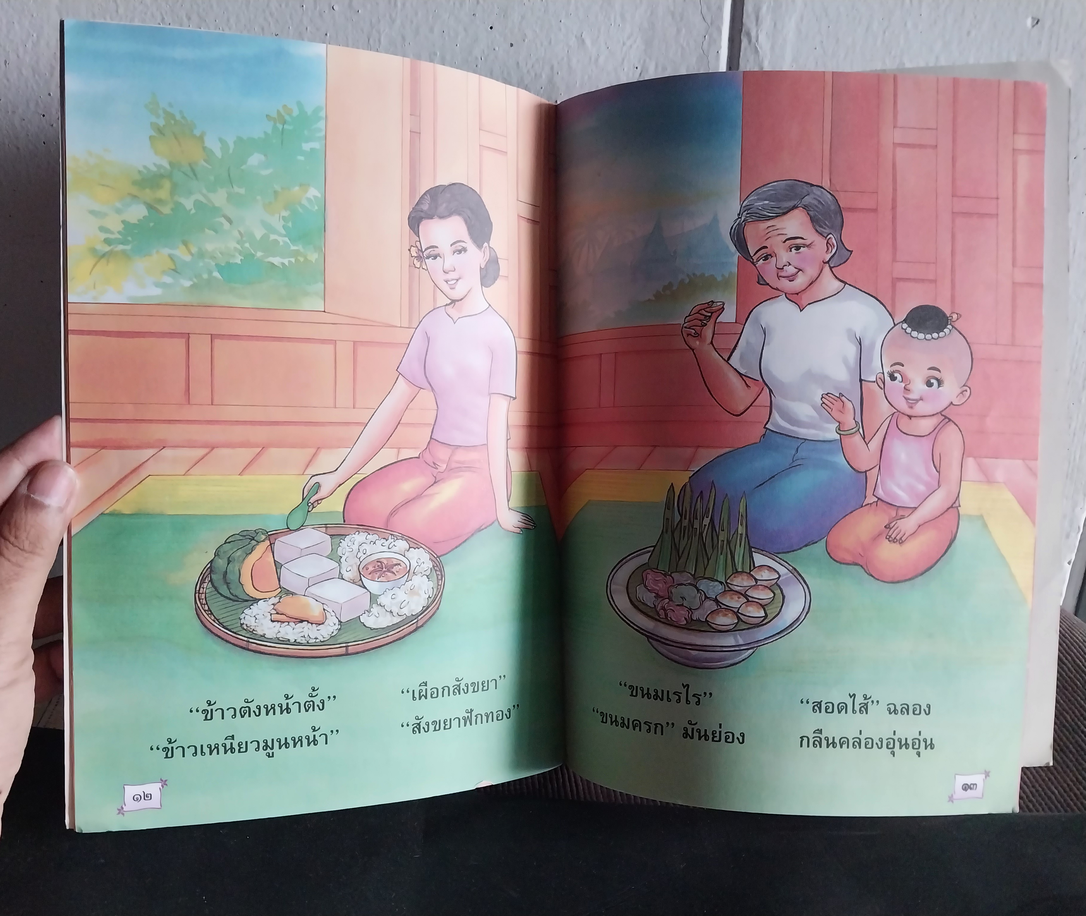 หนังสือภาพสวย ชุด มรดกไทย ขนมไทย หนังสือส่งเสริมการอ่่าน ระดับประถมศึกษา สถาบันพัฒนาคุณภาพวิชาการ (พว) พิมพ์ครั้งที่ 1 พศ. 2542