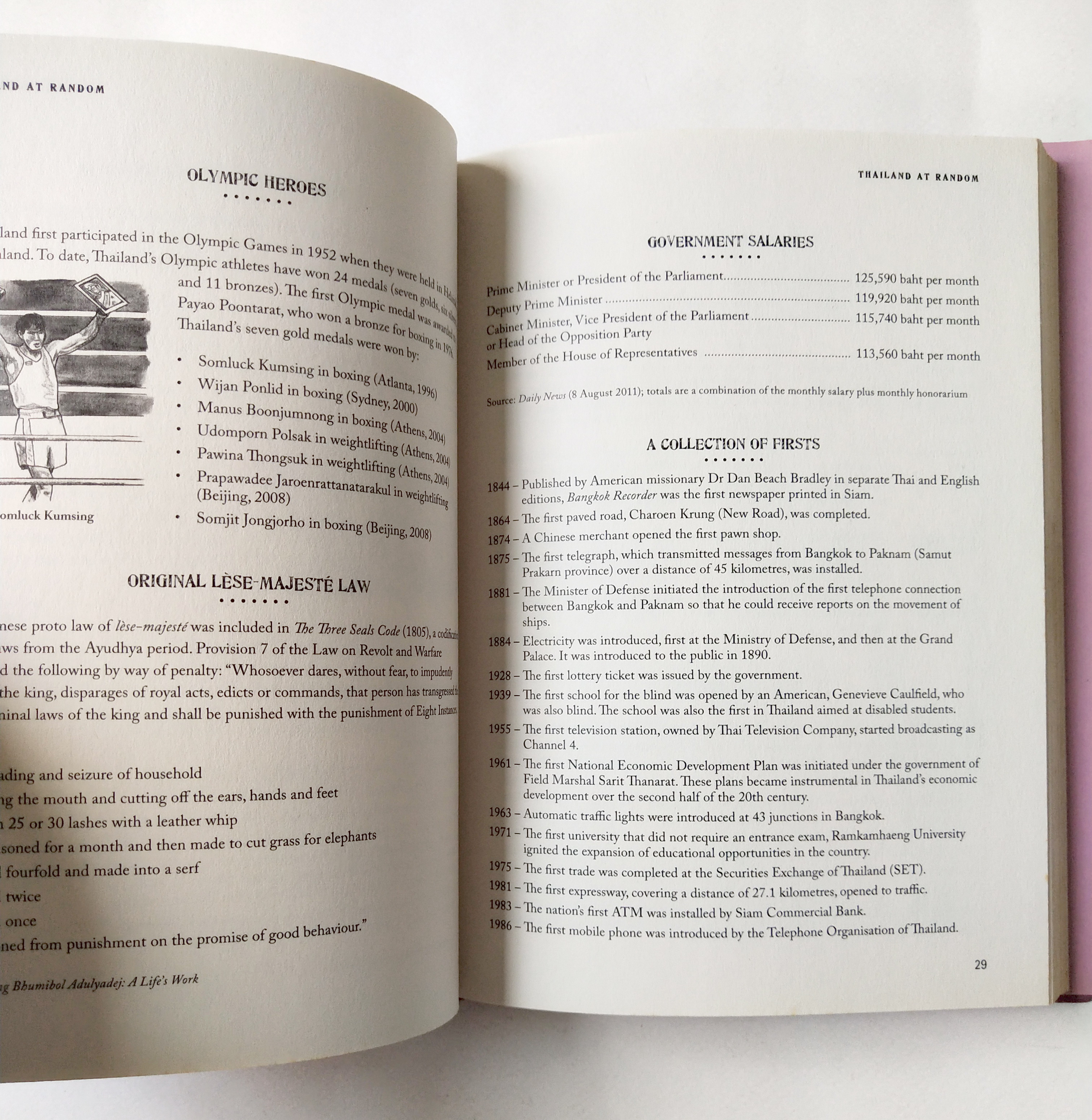 หนังสือภาษาอังกฤษ บันทึกเกี่ยวกับสิ่งต่างๆในประเทศไทย **ปกนอกมีรอยขาดเล็กน้อยตามภาพ,Thailand Random ,Editions Didier Millet, 2012 Printed by Tien Hab Pren, Singapore