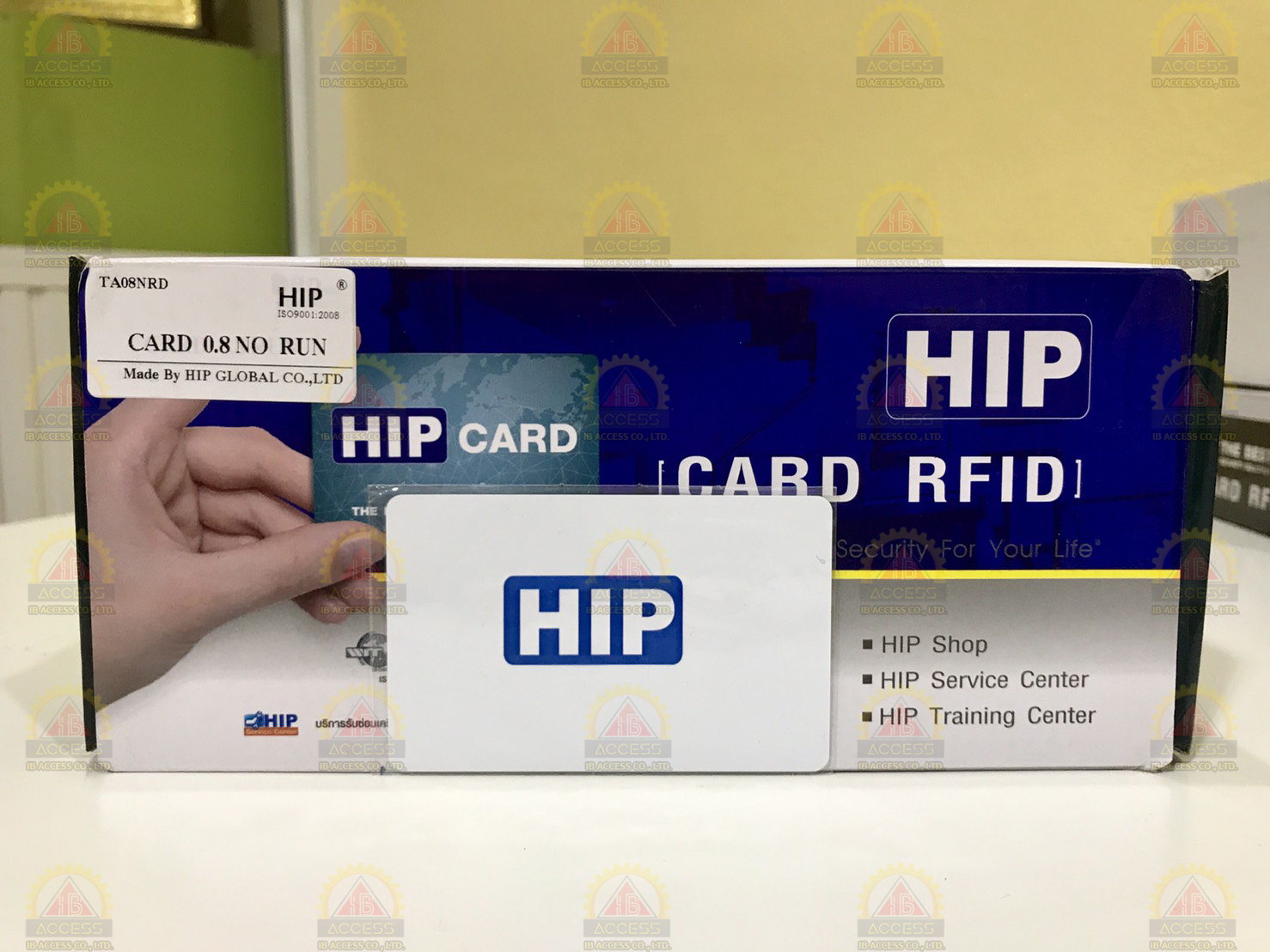 บัตรคีย์การ์ด Proximity Card แบบบาง 0.8 mm. ID 125KHz. ยี่ห้อ HIP (เรียงเลข)