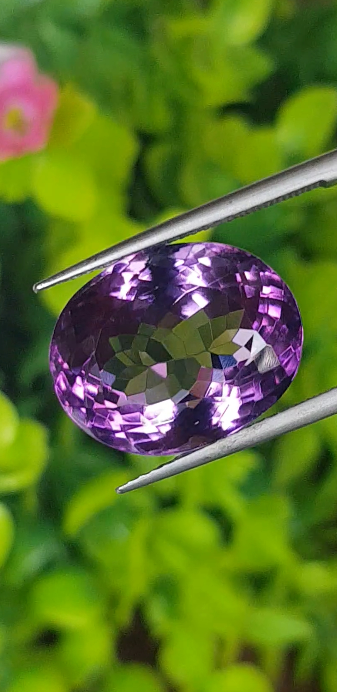 พลอย อเมทิส Amethyst 13.83 กะรัต (Cts.) พลอยแท้ อัญมณีมงคลประจําวันเกิด เครื่องประดับพลอย