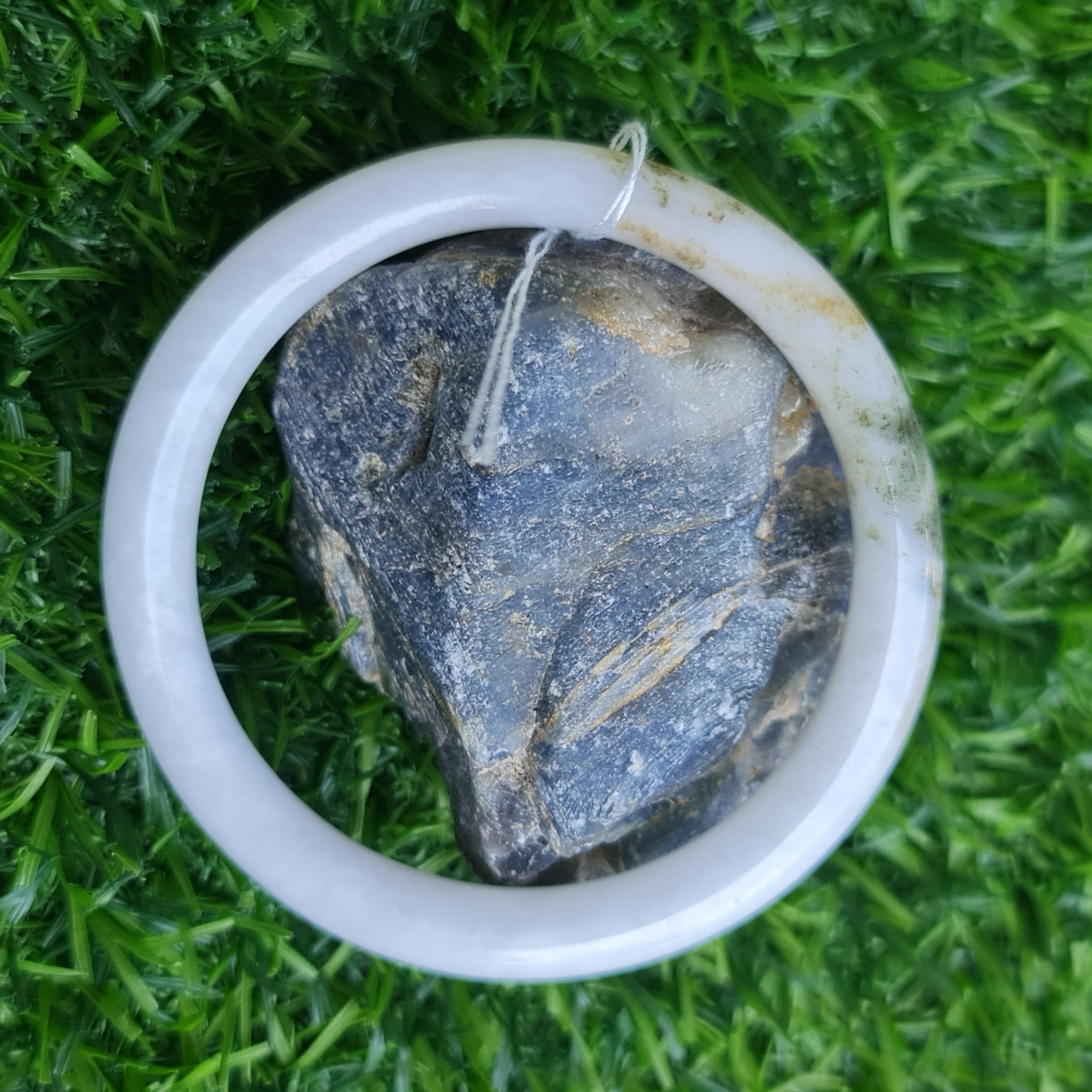 JB6711066 หยก พม่า แท้ Jade กำไลหยก 56.2 มม. (Jadeite bracelet) พม่า (Myanmar)