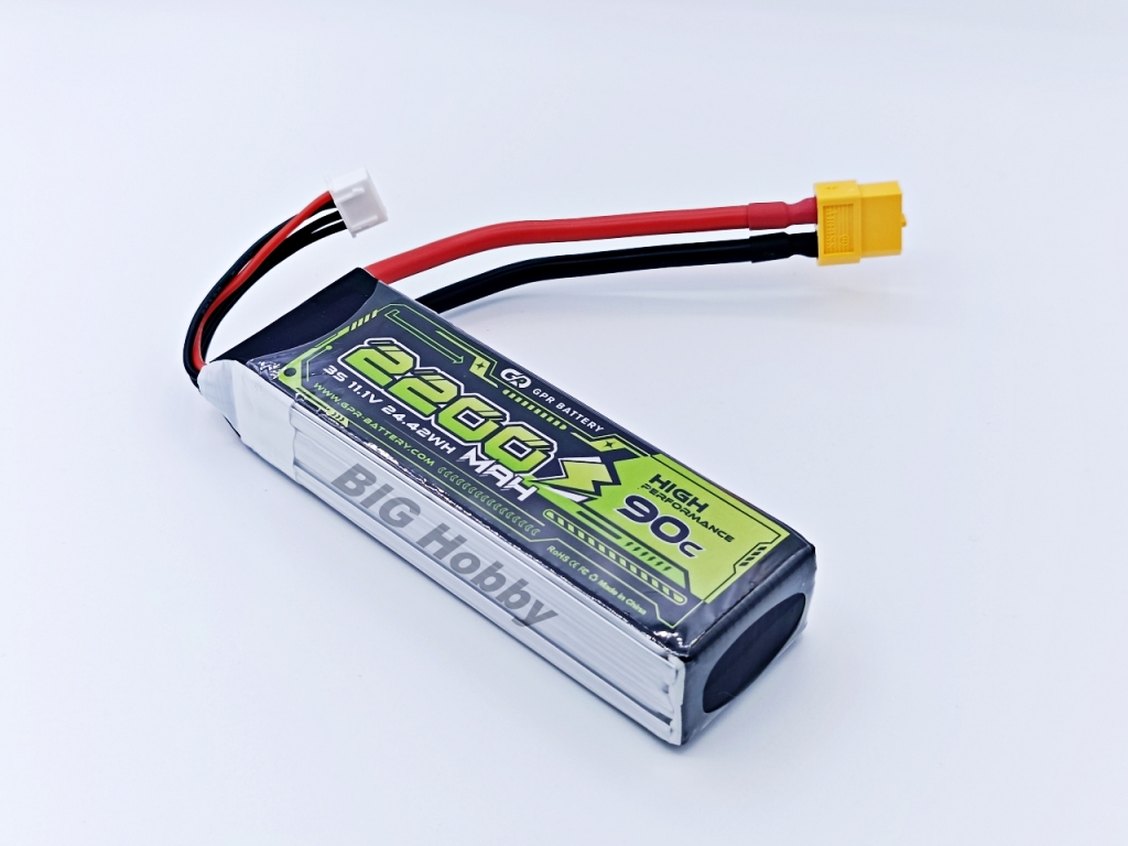 แบตลิโพ 11.1V 3S 2200mAh GPR 45C/90C Max ค่า C สูง ค่า IR ต่ำ จ่ายกระแสแรงๆ