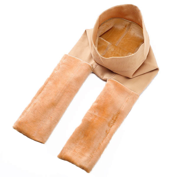 กางเกงเลกกิ้งสีเนื้อเกรดพรีเมี่ยม ซับแคชเมียร์ใส่กันหนาวติดลบ (11956L)