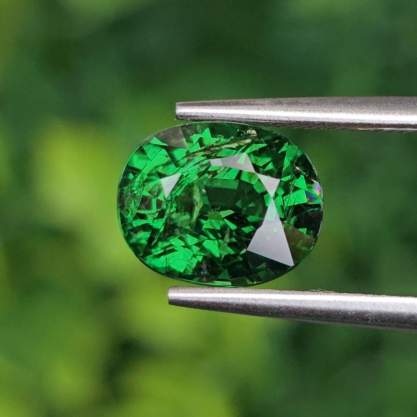 พลอย ซาโวไรท์ Tsavorite Garnet 2.98 กะรัต (Cts.) ดิบ Unheated อัญมณีมงคลประจําวันเกิด เครื่องประดับพลอย