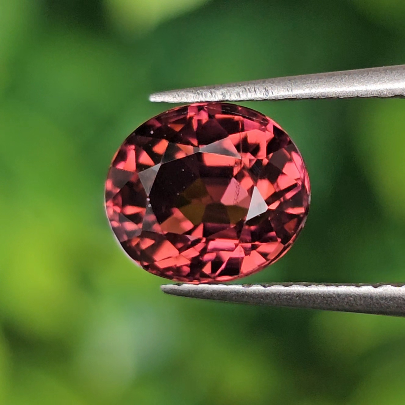 พลอย รูเบลไลต์ ทัวร์มาลีน Rubelite Tourmaline 1.52 กะรัต (Cts.) พลอยแท้ อัญมณีมงคลประจําวันเกิด เครื่องประดับพลอย