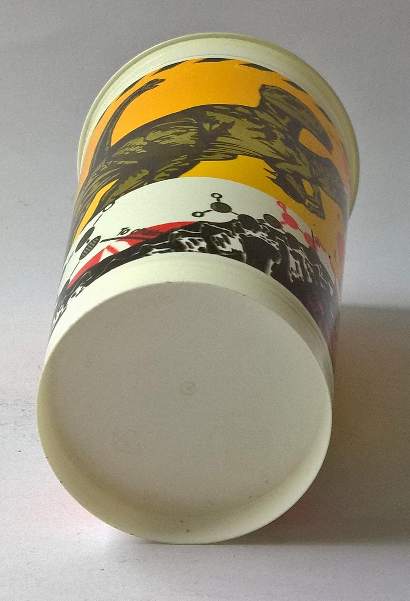 แก้วน้ำพลาสติกงานเก่า จากภาพยนต์ เดอะ ลอส เวิลด์ จูราสสิก ปาร์ค JURASSIC PARK ของสะสมจาก 7-11 ของเก่า โปรดตรวจสอบทุกภาพ