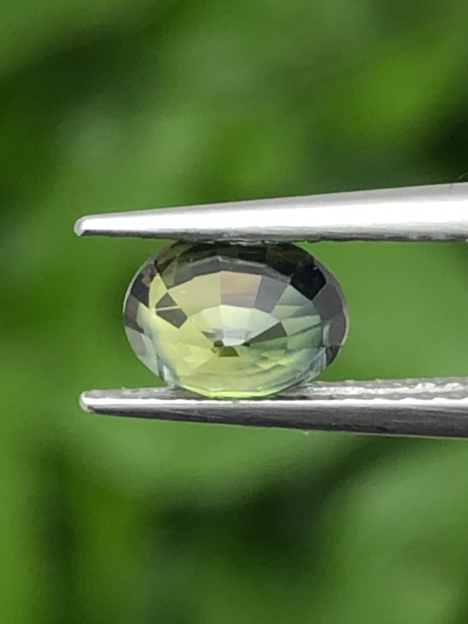 พลอย แซฟไฟร์ 2 สี Bi Color Sapphire 0.85 กะรัต (Cts.) พลอยแท้ อัญมณีมงคลประจําวันเกิด เครื่องประดับพลอย