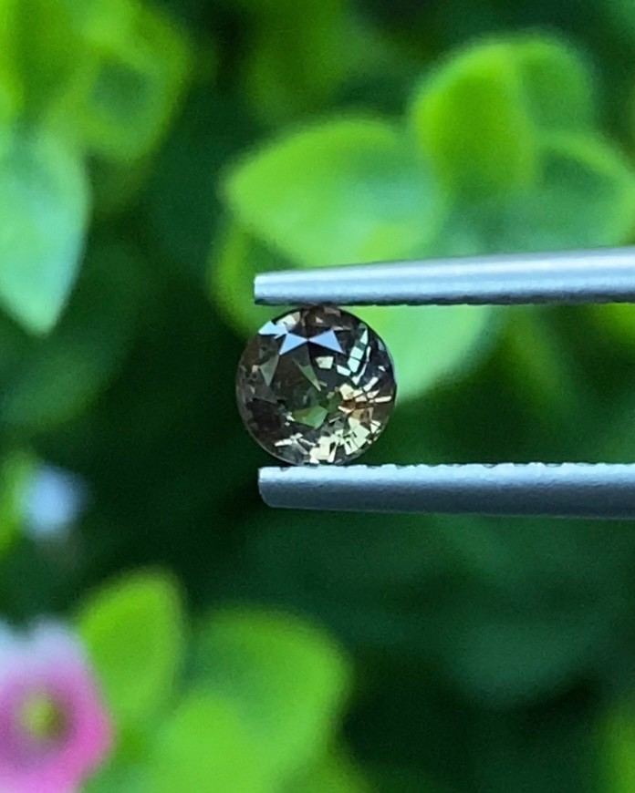 พลอย อเล็กซานไดร์ (Natural Alexandrite Chrysoberyl) เจ้าสามสี 0.44 กะรัต (Cts.) พร้อมใบเซอร์ พลอยแท้ อัญมณีมงคลประจําวันเกิด เครื่องประดับพลอย