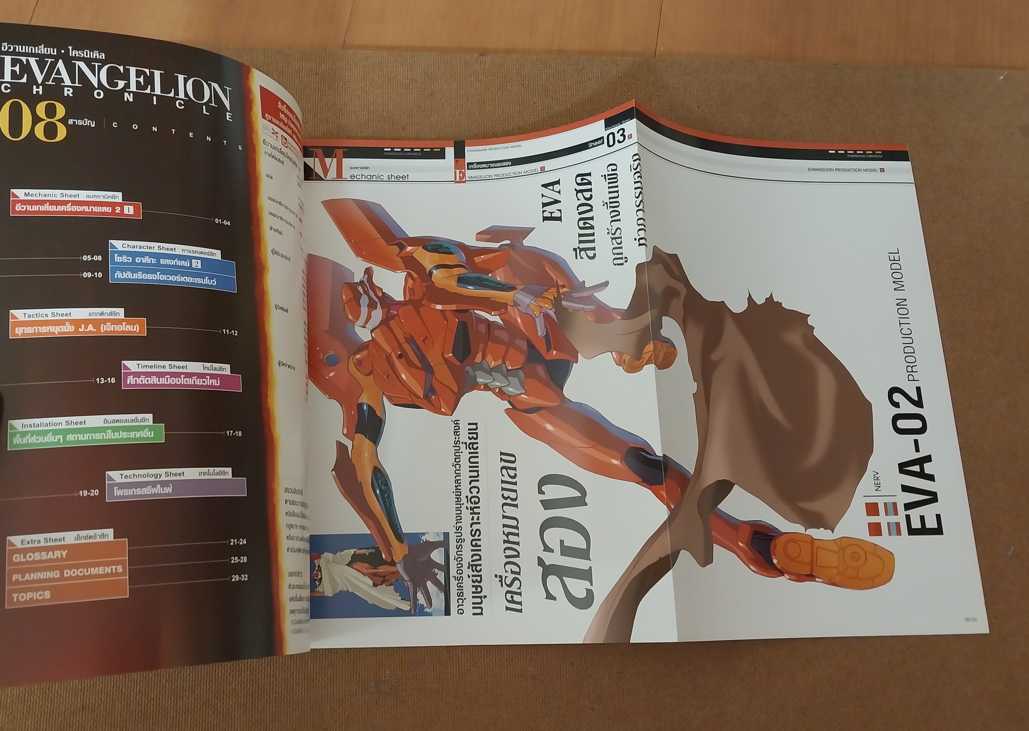 มีหลายภาพ,แกะเพื่อถ่ายรูป สารานุกรม สำหรับแฟนพันธุ์แท้อีวานเกเลี่ยน พิมพ์ 4 สีสวยงาม ตลอดทั้งเล่ม ฉบับที่ 8, Evangelion chronicle