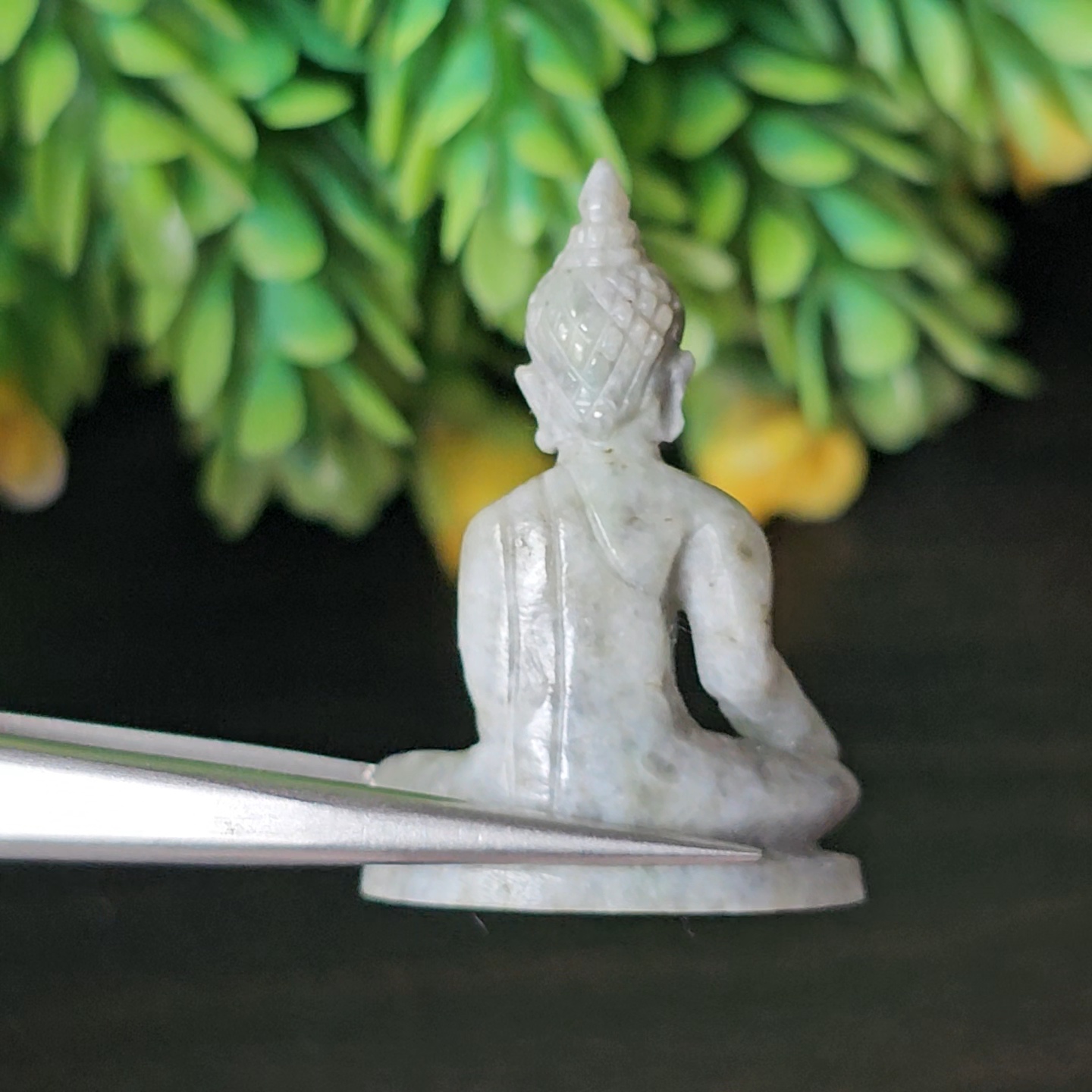 หยก แกะสลัก รูป พระ (Burmese jadeite) 27.54 กะรัต (cts.) หยก พม่า แท้