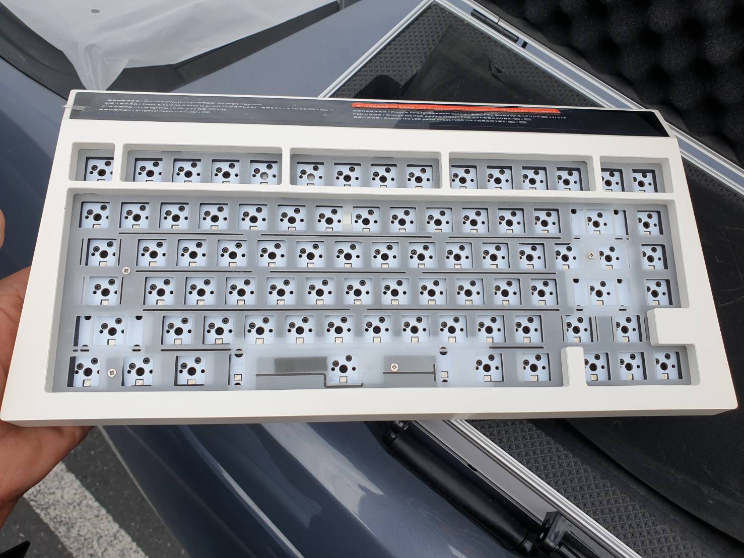 Keyboard Cyberboard Angrymaio Custom keyboard คีบอร์ด LED Cybertruck