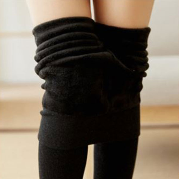 กางเกงเลกกิ้งกันหนาวติดลบ ผ้าคอตตอนลูกฟูกซับแคชเมียร์หนานุ่ม (11958L)