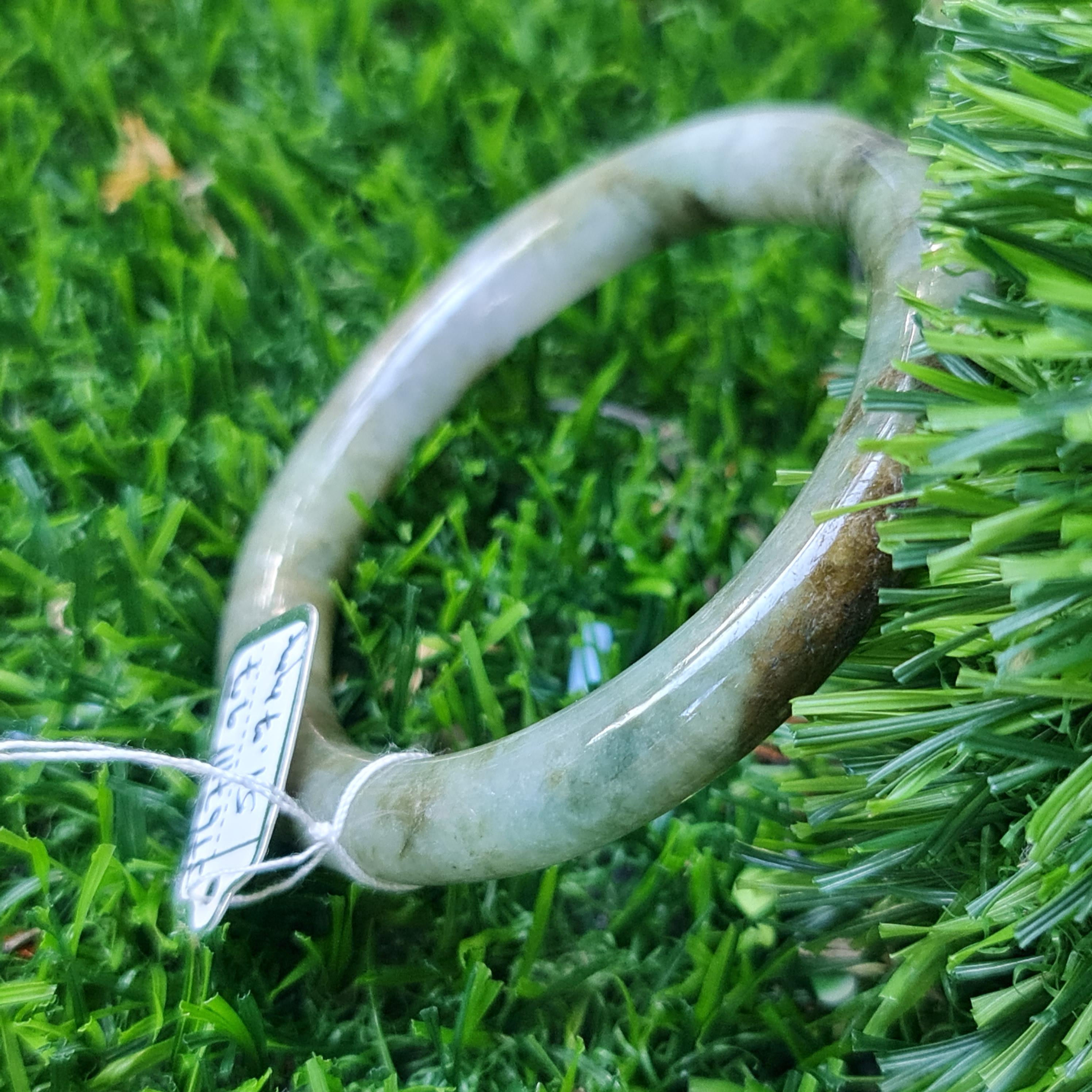 JT6711177 หยก พม่า แท้ Jade กำไลหยก 51.7 มม. (Jadeite bracelet) พม่า (Myanmar)