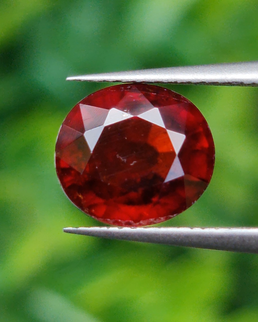 พลอย สเปสซาร์ไทต์ Spessartite Garnet 2.90 กะรัต Cts. พลอยแท้ อัญมณีมงคลประจําวันเกิด เครื่องประดับพลอย