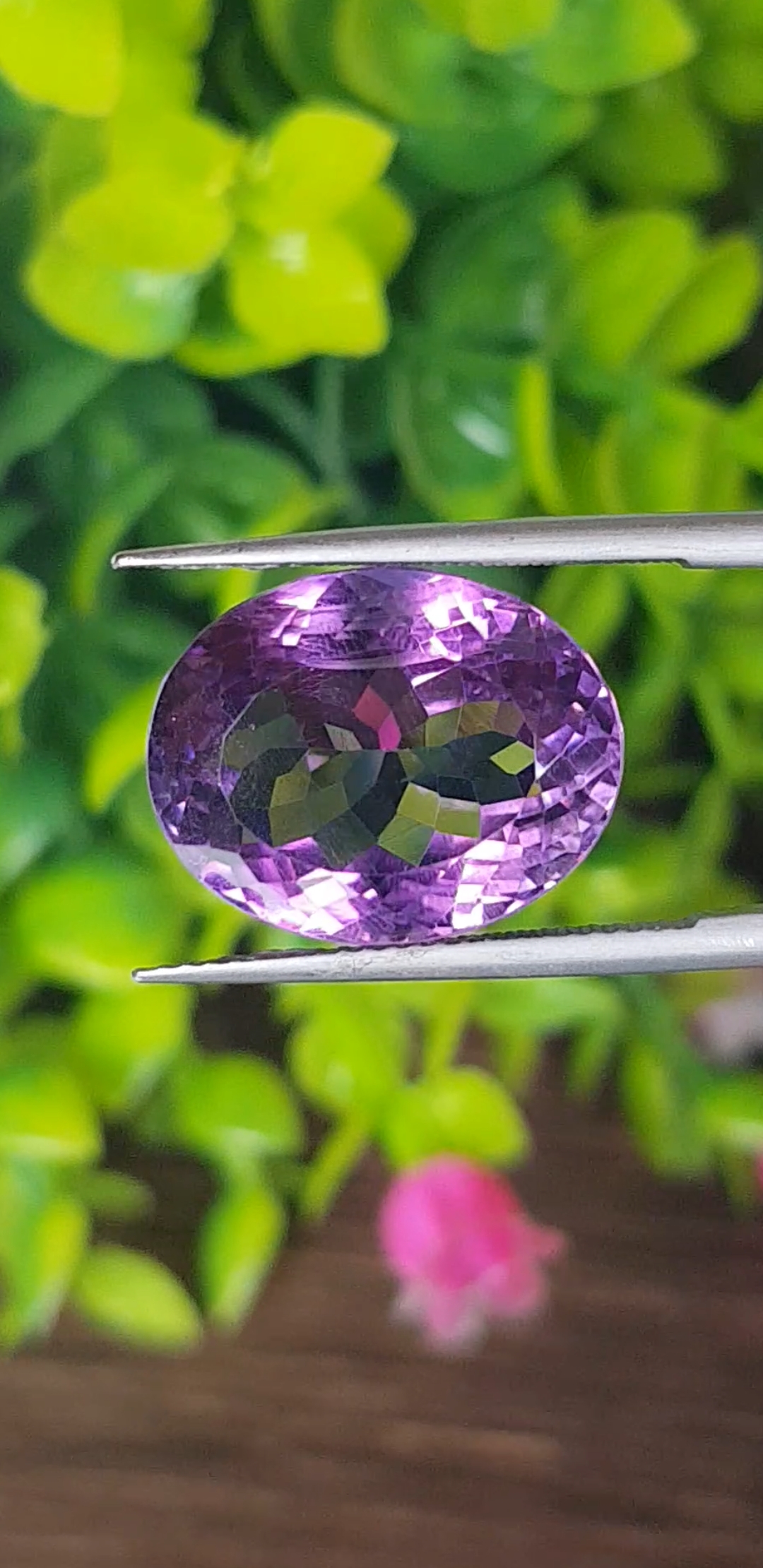 พลอย อเมทิส Amethyst 15.57 กะรัต (Cts.) พลอยแท้ อัญมณีมงคลประจําวันเกิด เครื่องประดับพลอย