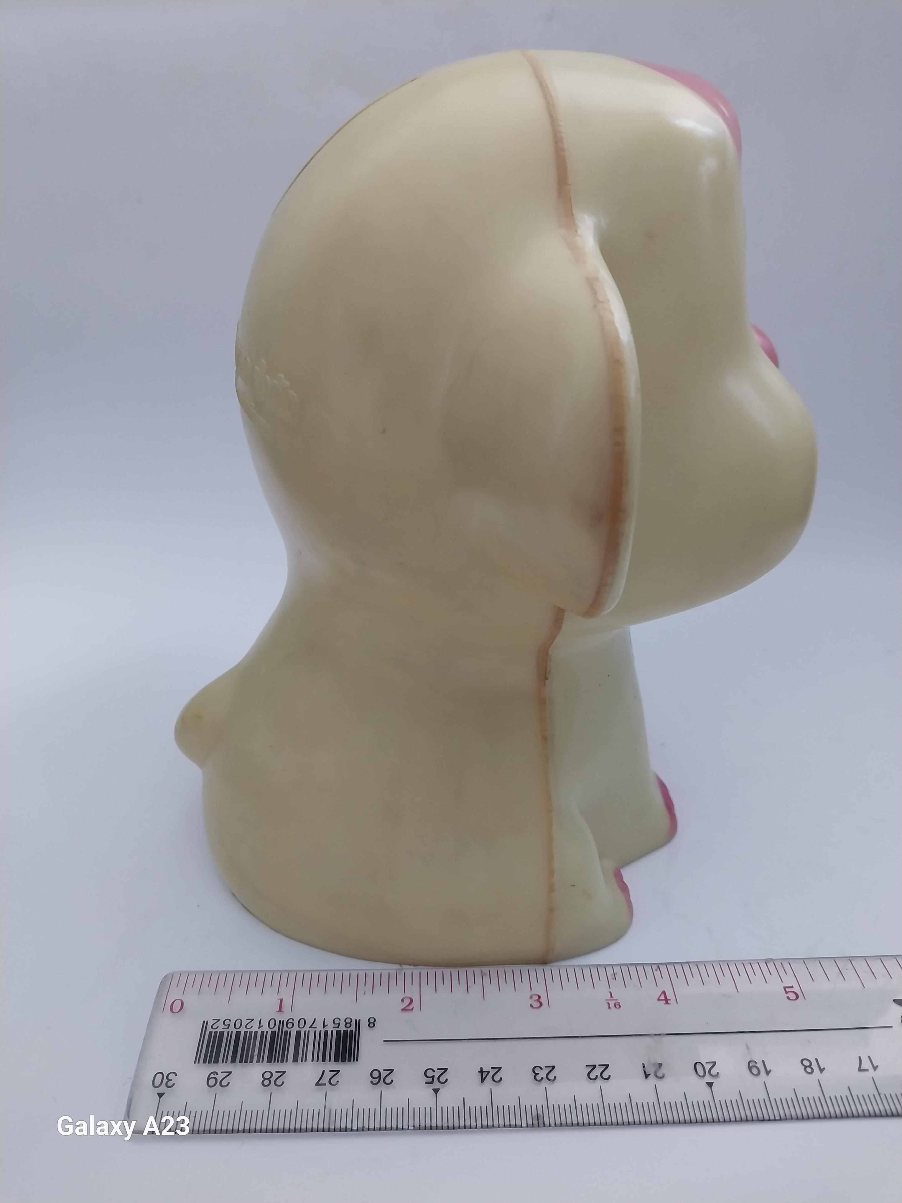 มีหลายภาพ ตุ๊กตาพรีเมี่ยม จากธนาคาร กรุงศรีอยุธยาจำกัด เป็นกระปุกออมสิน ***ไม่มีก้น งานพลาสติกโปร่ง ขนาดตามภาพ