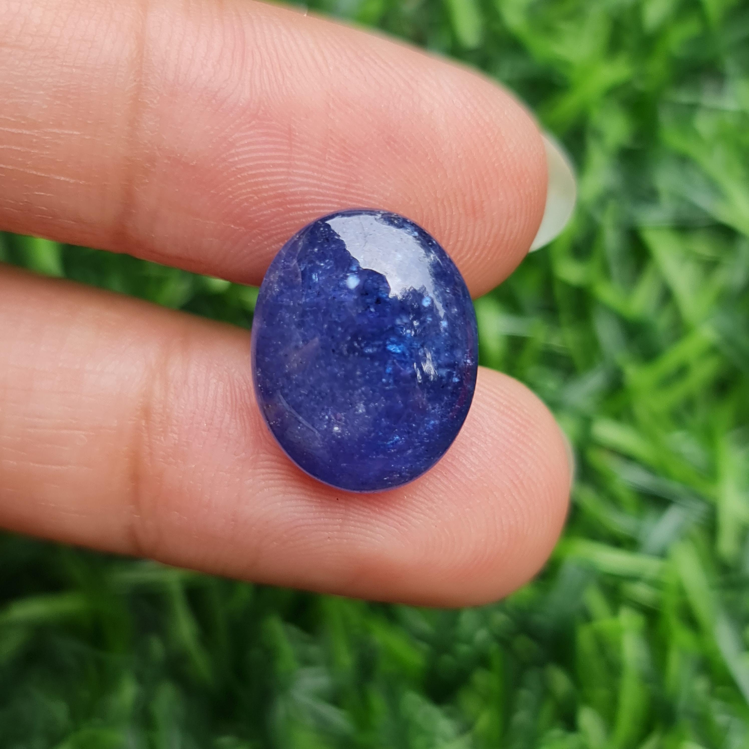 พลอย แทนซาไนท์ Tanzanite 13.44 กะรัต (Cts.) พลอยแท้ อัญมณีมงคลประจําวันเกิด เครื่องประดับพลอย